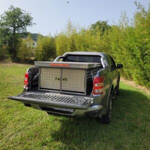 CAJA ALUMINIO DE 1450MM X 1150MM X 600 MM MAS PUERTAS CON SEPARADOR