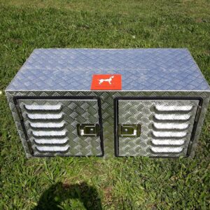 caja de aluminio de 1000mm x 650mm x 500mm x 500mm con 2 compartimientos