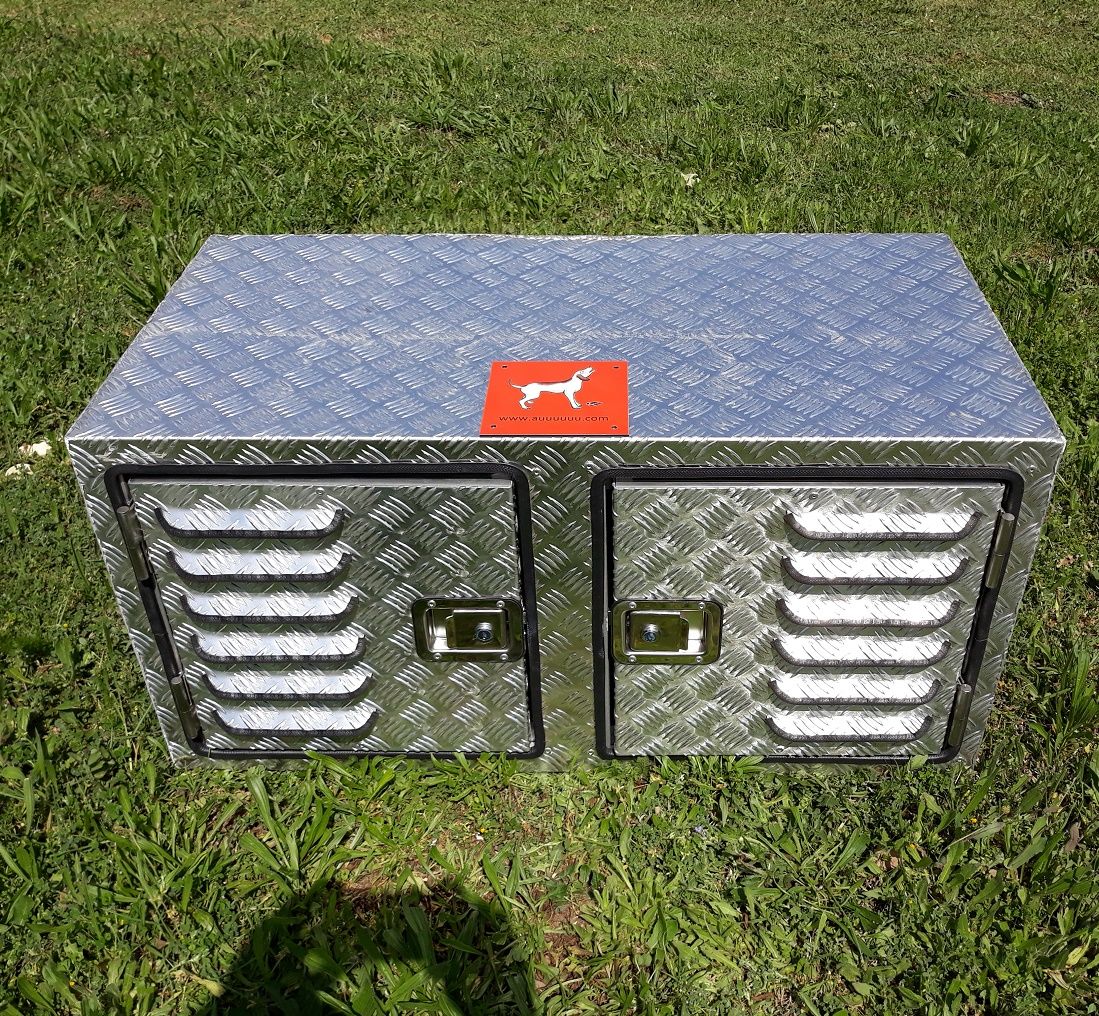 caja de aluminio de 1000mm x 650mm x 500mm x 500mm con 2 compartimientos